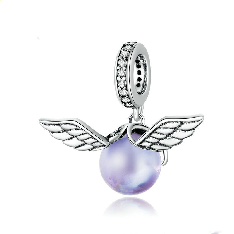 Pendant with Wings Inlaid With Glass Beads and Beaded Jewelry