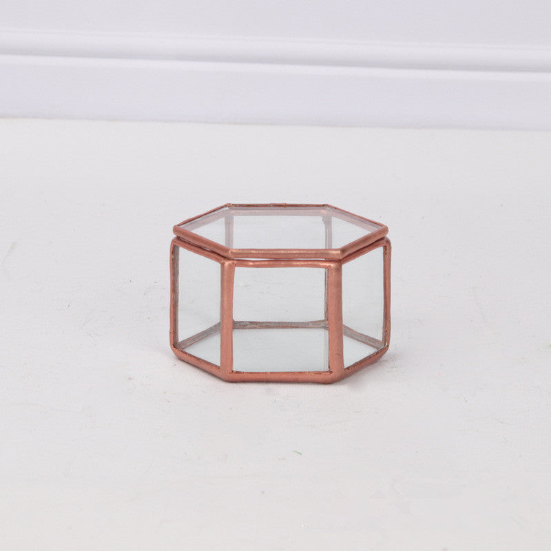Glass jewelry box