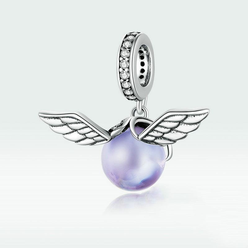 Pendant with Wings Inlaid With Glass Beads and Beaded Jewelry