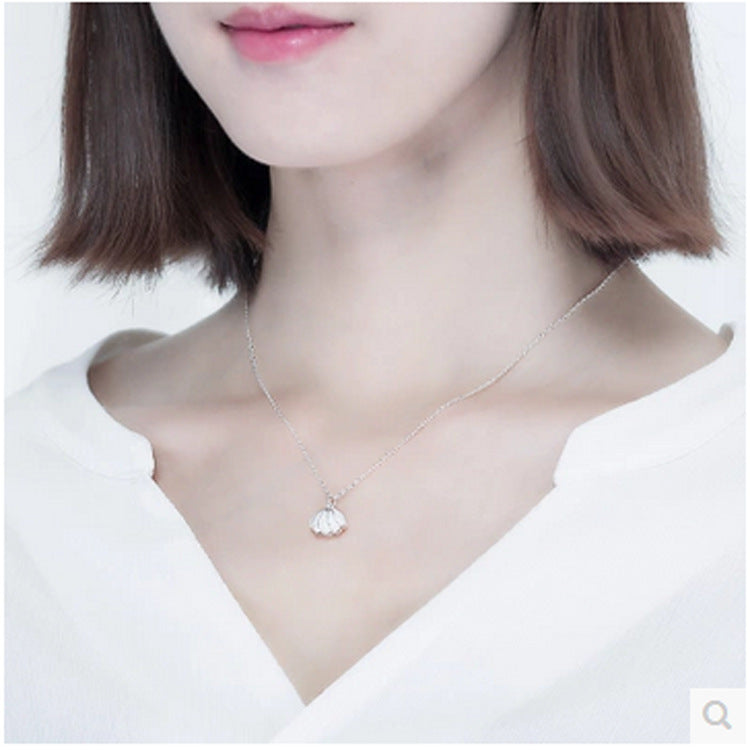 Delicate Simple Pearl Pendant Necklace Locket Pendant Necklace For Women Gift
