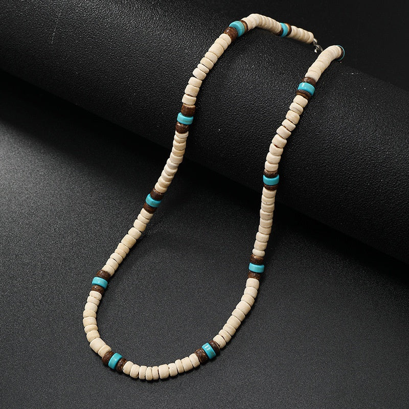 Coconut Shell Beaded Bead Men's Clavicle Chain Jewelry