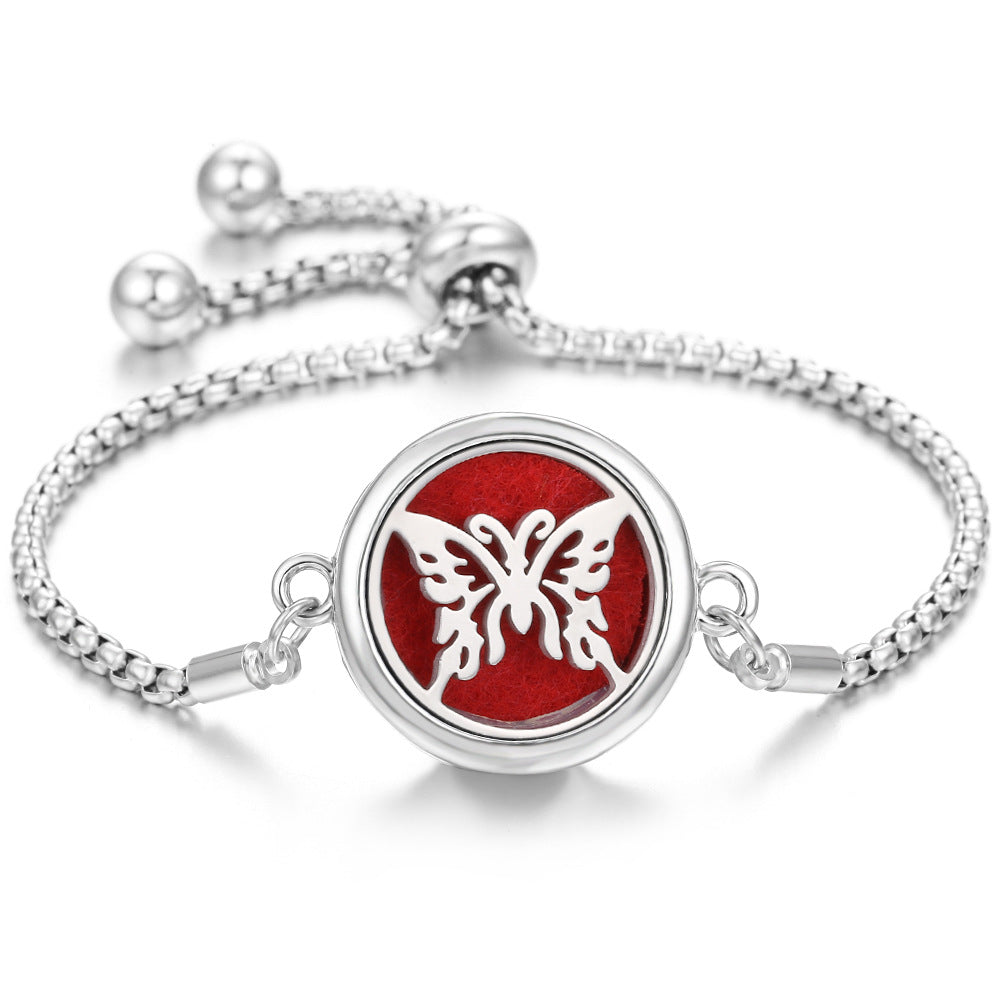 New Kaleidoscope Aromatherapy Bracelet Perfume Essential Oil Diffuser Locket Bracelet Charms Women Aroma Diffuser Jewelry