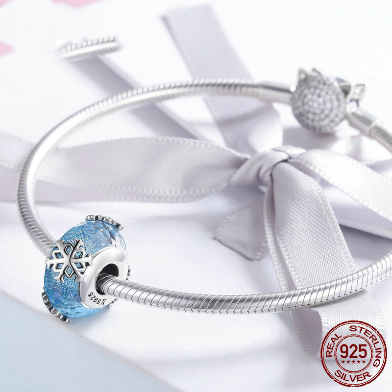 Sterling silver beaded bracelet with sterling silver beads