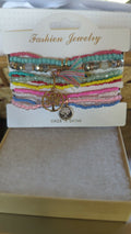 Bohemian Ethnic Colored Rice Beads Bracelet Jewelry