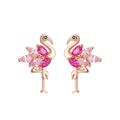 Sterling Silver Original Earrings Rose Gold Three-dimensional