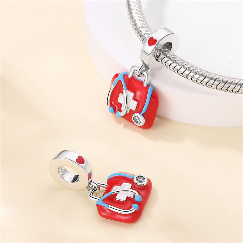 Physicians Benevolent Heart Series Pendant Bracelet Beaded Jewelry Accessories
