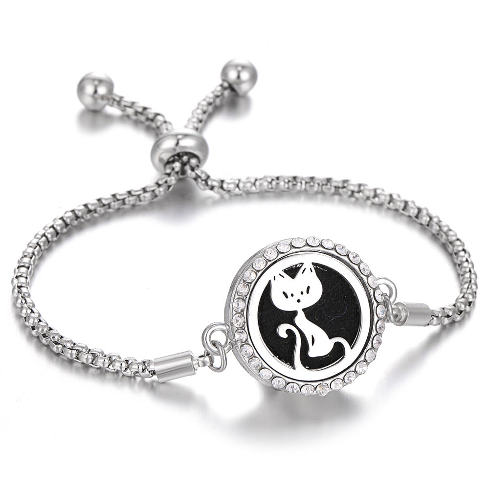 New Kaleidoscope Aromatherapy Bracelet Perfume Essential Oil Diffuser Locket Bracelet Charms Women Aroma Diffuser Jewelry