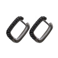Gold And Silver Small Hoop Crystal Women's Rainbow Earrings Fashion Jewelry Batch