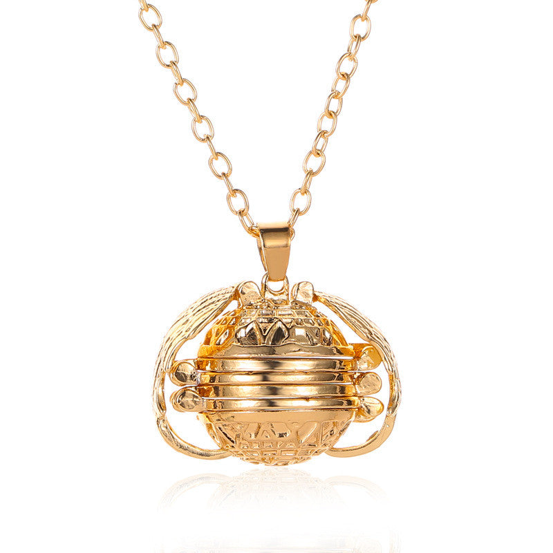 Multi-layer Wings Photo Box Necklace Locket Retro Photo Box
