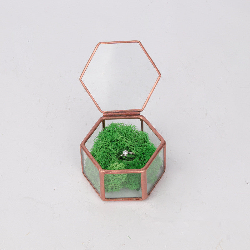 Glass jewelry box