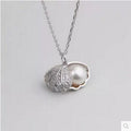 Delicate Simple Pearl Pendant Necklace Locket Pendant Necklace For Women Gift