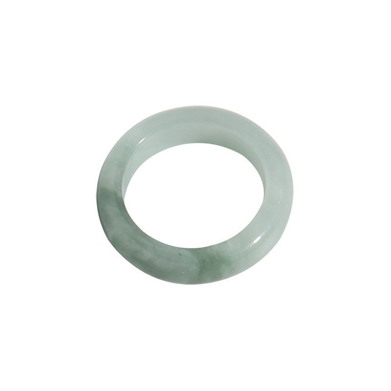 Ice-Translucent Lotus-Pink Quartzite Jade Round-Bar Noble Consort Jade Bracelet