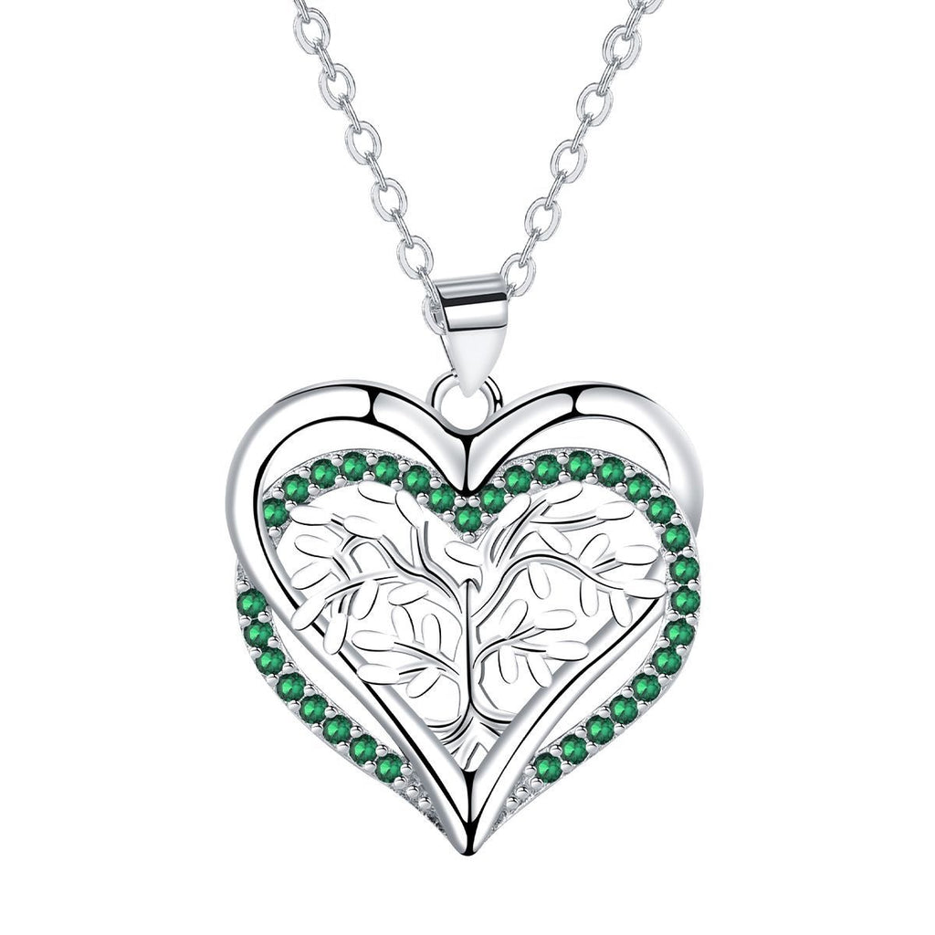 Pendant Jewelry Lucky Tree Heart Necklace For Women