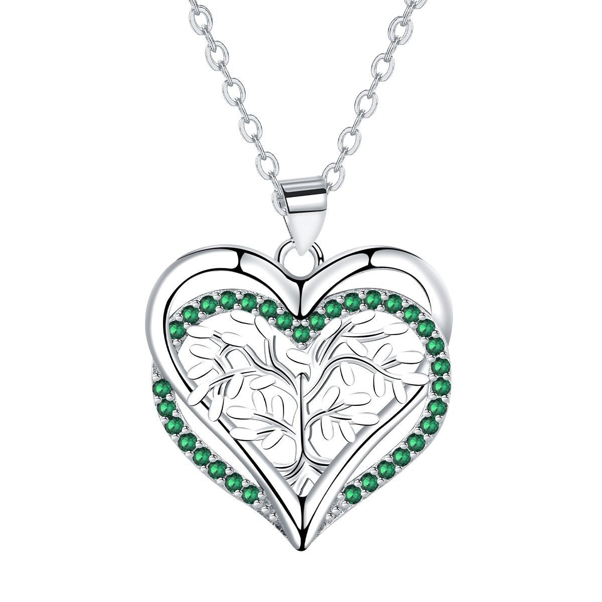 Pendant Jewelry Lucky Tree Heart Necklace For Women