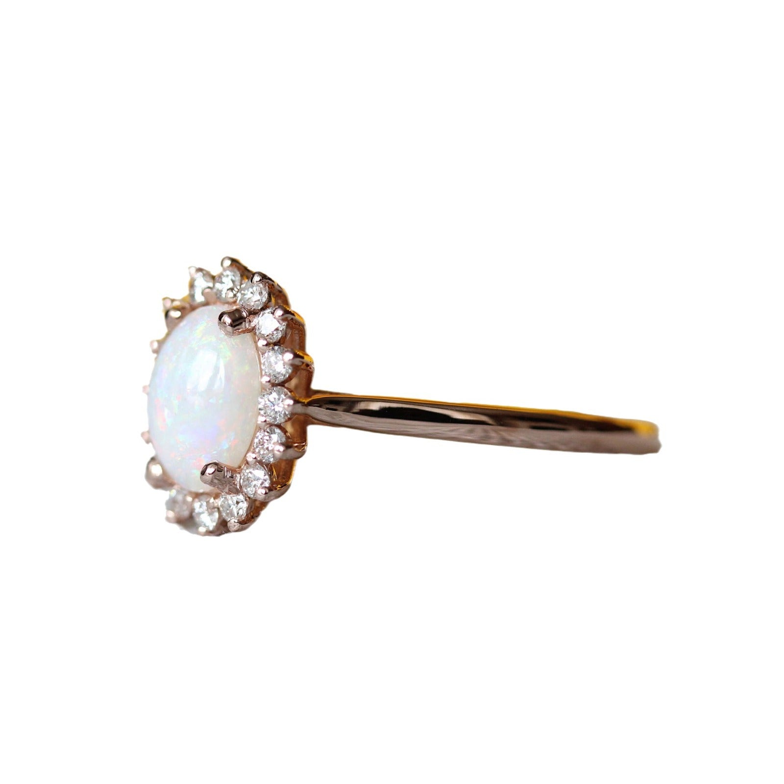 New Jewelry Oval Opal Ring