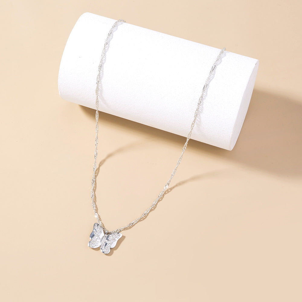 New Jewelry Flying Butterfly Zircon Necklace