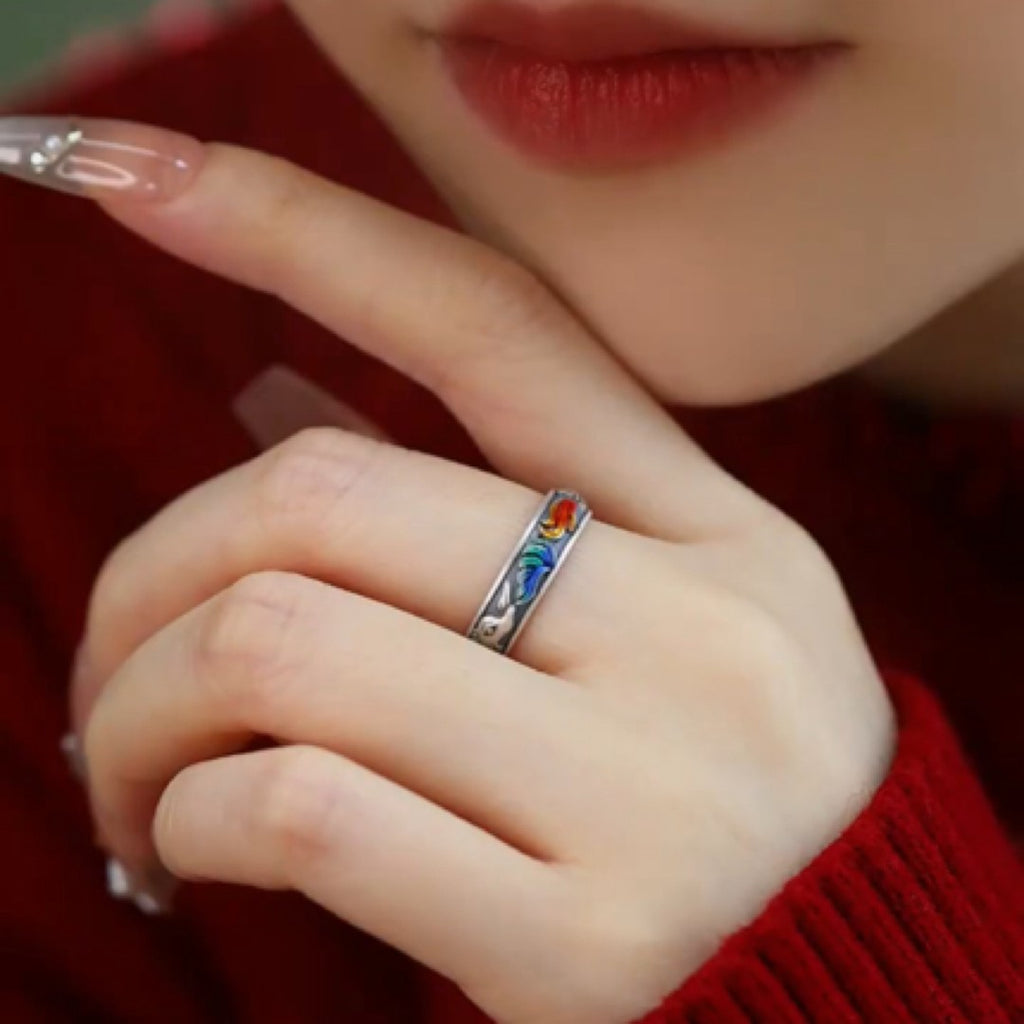 New Style Nine-Tailed Fox Ring For Women Retro And Fashionable