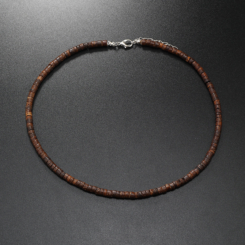 Coconut Shell Beaded Bead Men's Clavicle Chain Jewelry