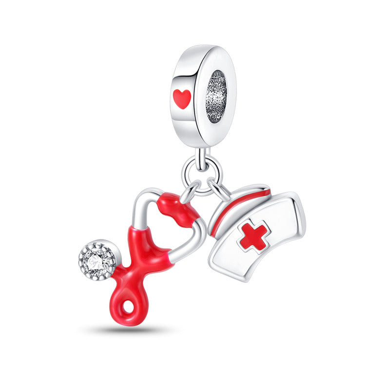 Physicians Benevolent Heart Series Pendant Bracelet Beaded Jewelry Accessories