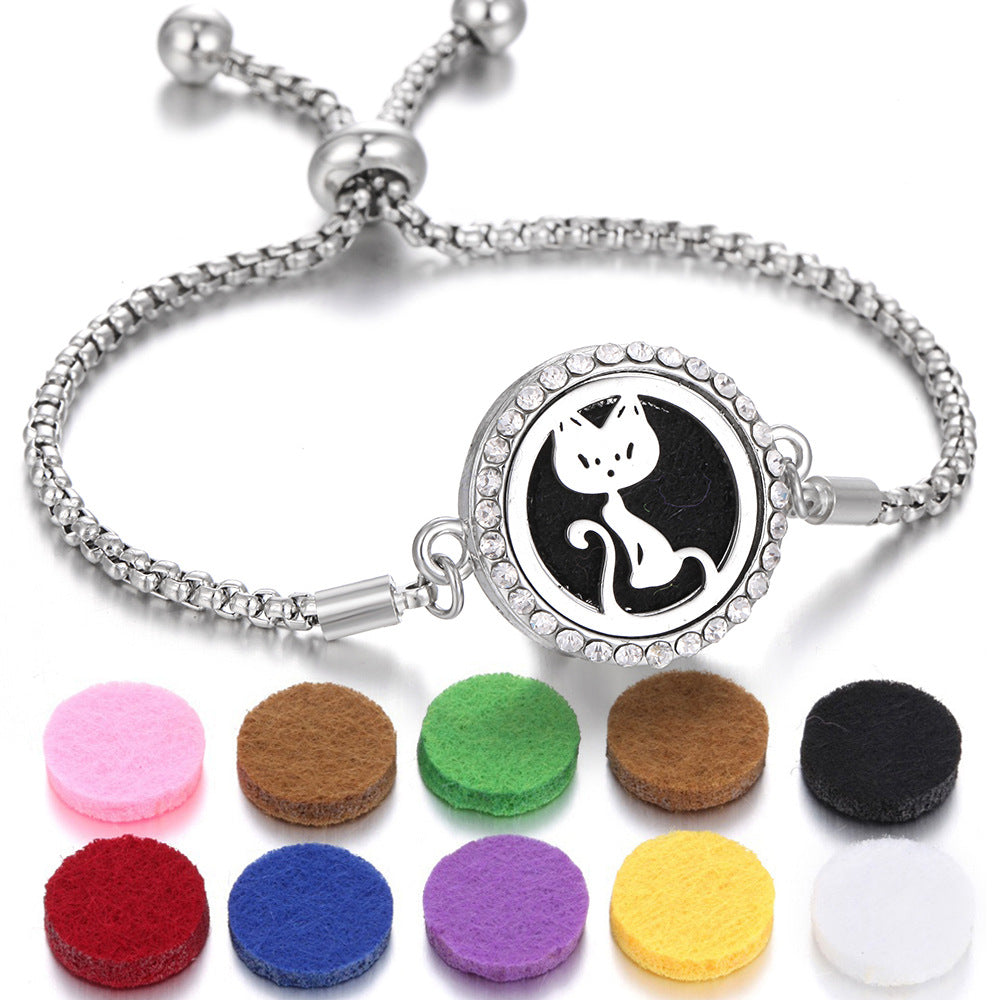 New Kaleidoscope Aromatherapy Bracelet Perfume Essential Oil Diffuser Locket Bracelet Charms Women Aroma Diffuser Jewelry