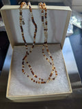Brown Beaded Necklace for Women