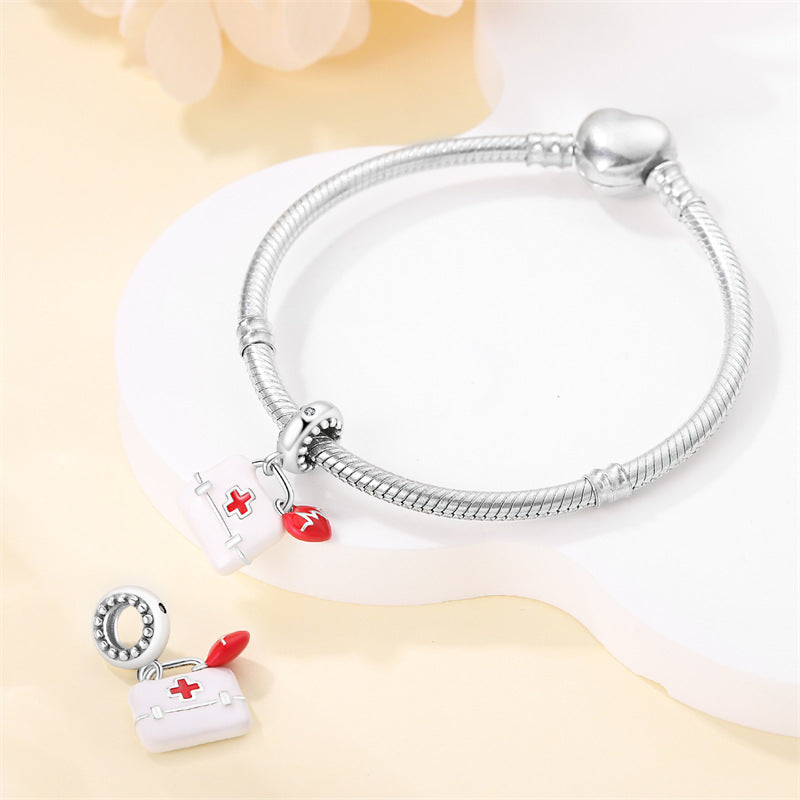 Physicians Benevolent Heart Series Pendant Bracelet Beaded Jewelry Accessories