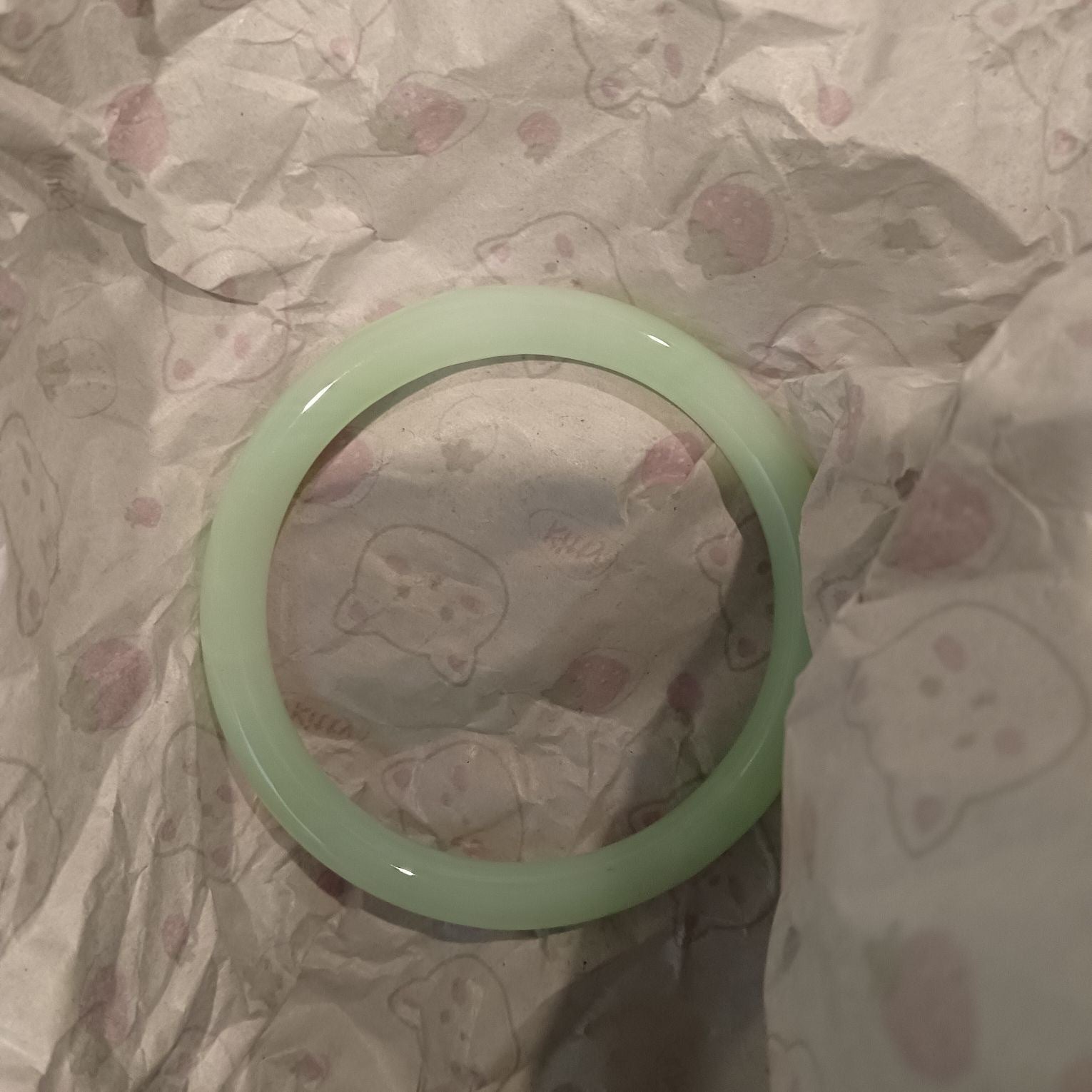 Ice-Translucent Lotus-Pink Quartzite Jade Round-Bar Noble Consort Jade Bracelet