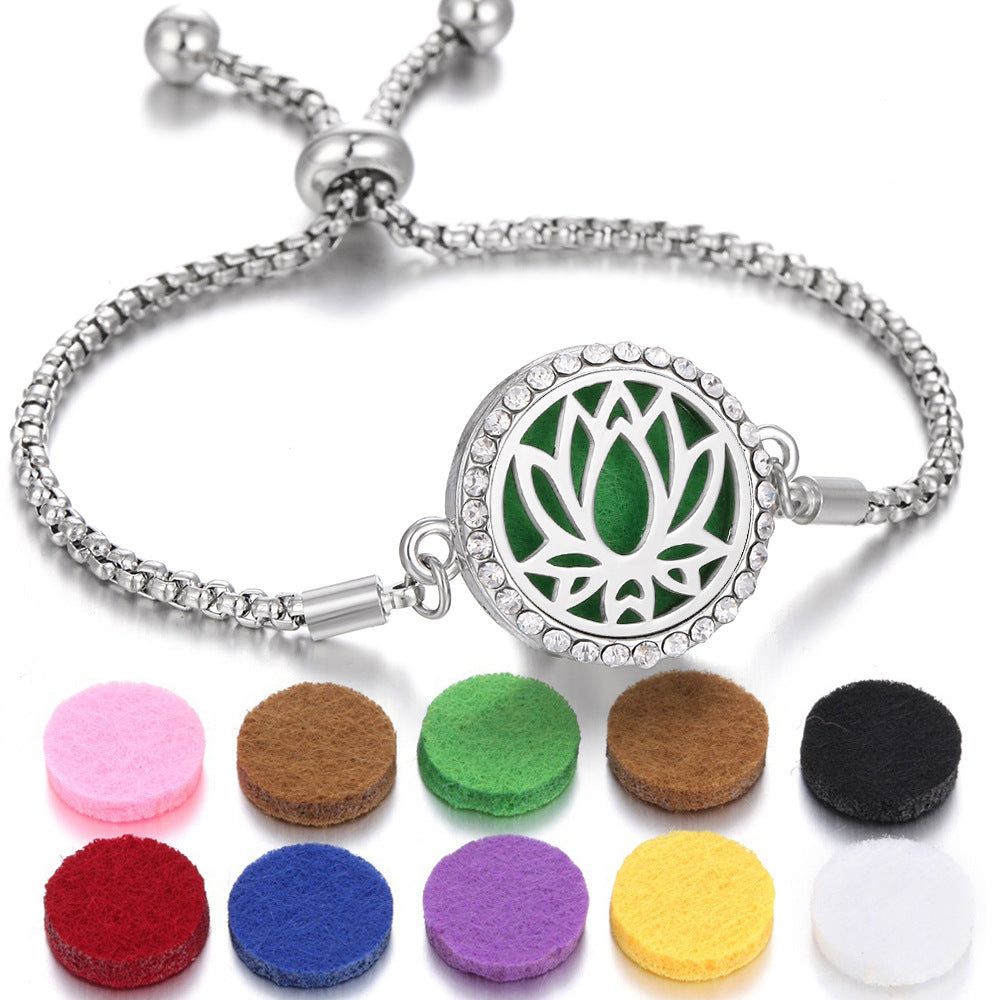 New Kaleidoscope Aromatherapy Bracelet Perfume Essential Oil Diffuser Locket Bracelet Charms Women Aroma Diffuser Jewelry