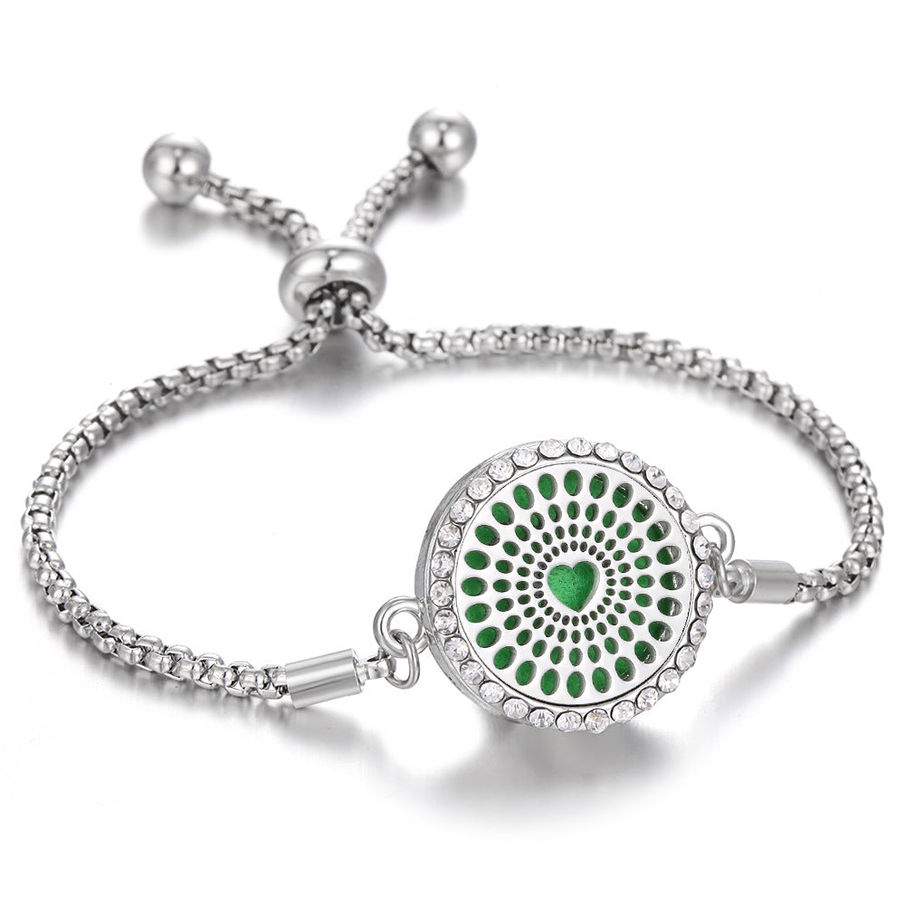 New Kaleidoscope Aromatherapy Bracelet Perfume Essential Oil Diffuser Locket Bracelet Charms Women Aroma Diffuser Jewelry